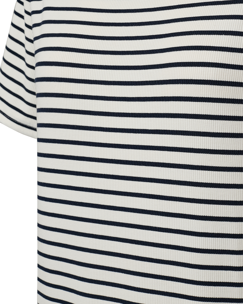 FQZIA - STRIPED DRESS - WHITE AND BLUE