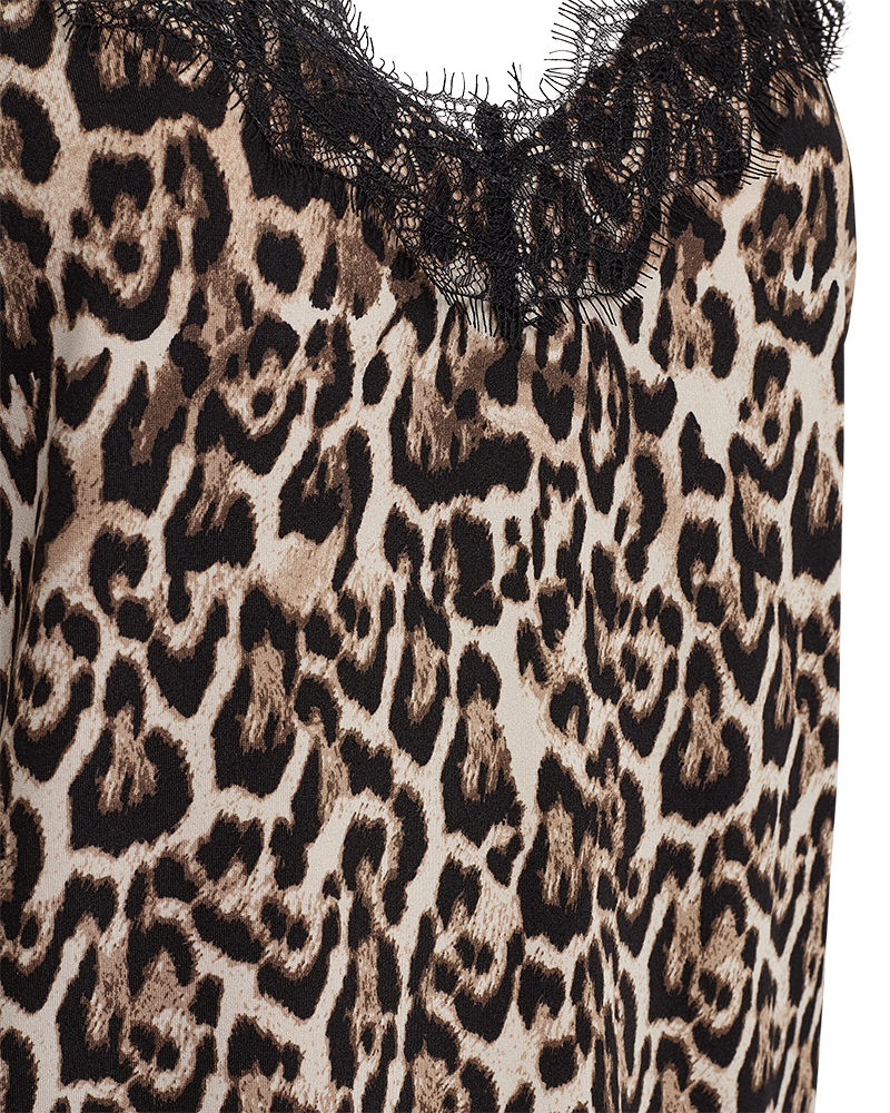 FQBICCO  -  LACE TOP - LEOPARD