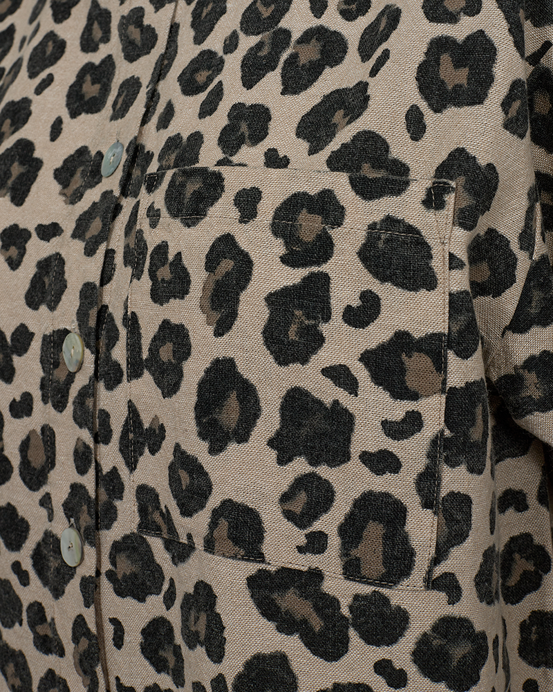FQLAVISCO - SHORT-SLEEVED SHIRT - LEOPARD