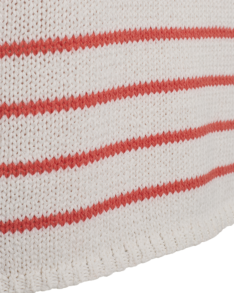 FQGRANDE - KNITTED PULLOVER - WHITE AND RED