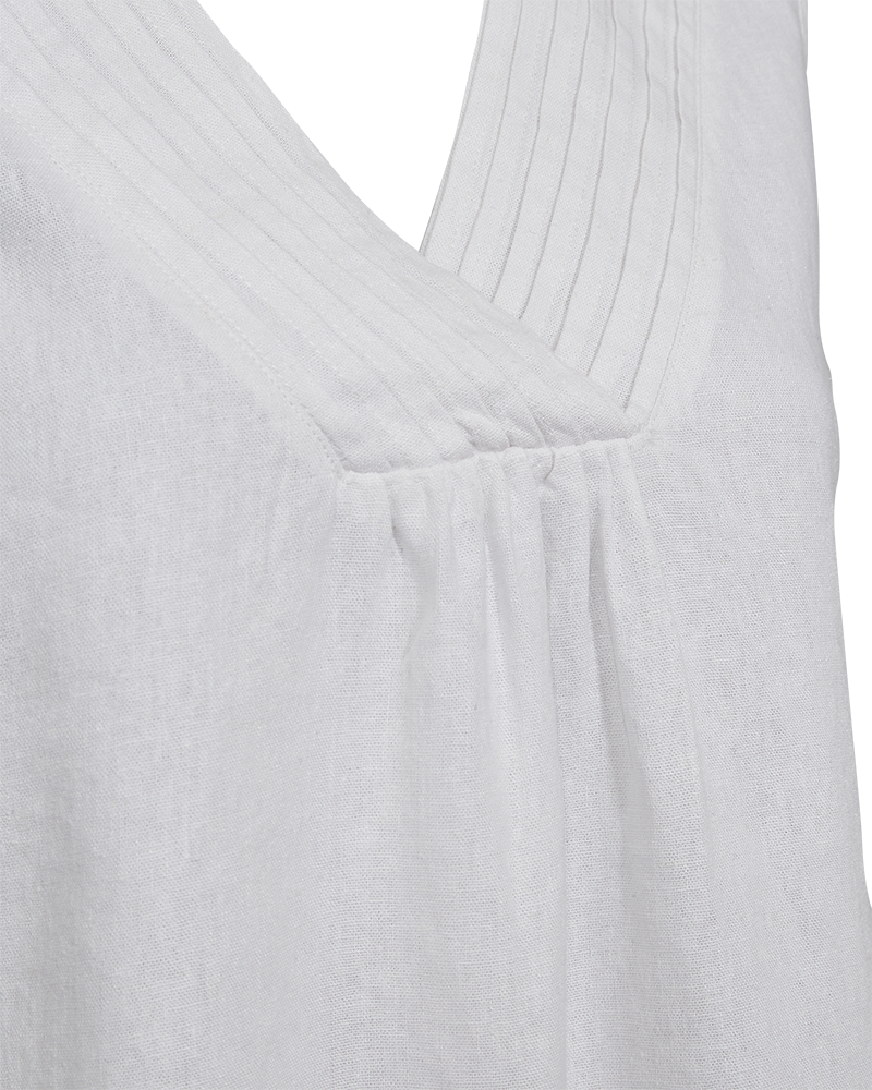 Fqlava - linnen top - wit