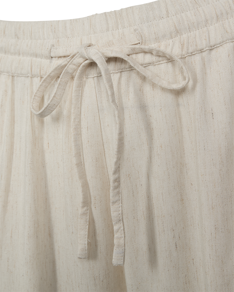 FQLINUS - Shorts met borduurdetails - Beige