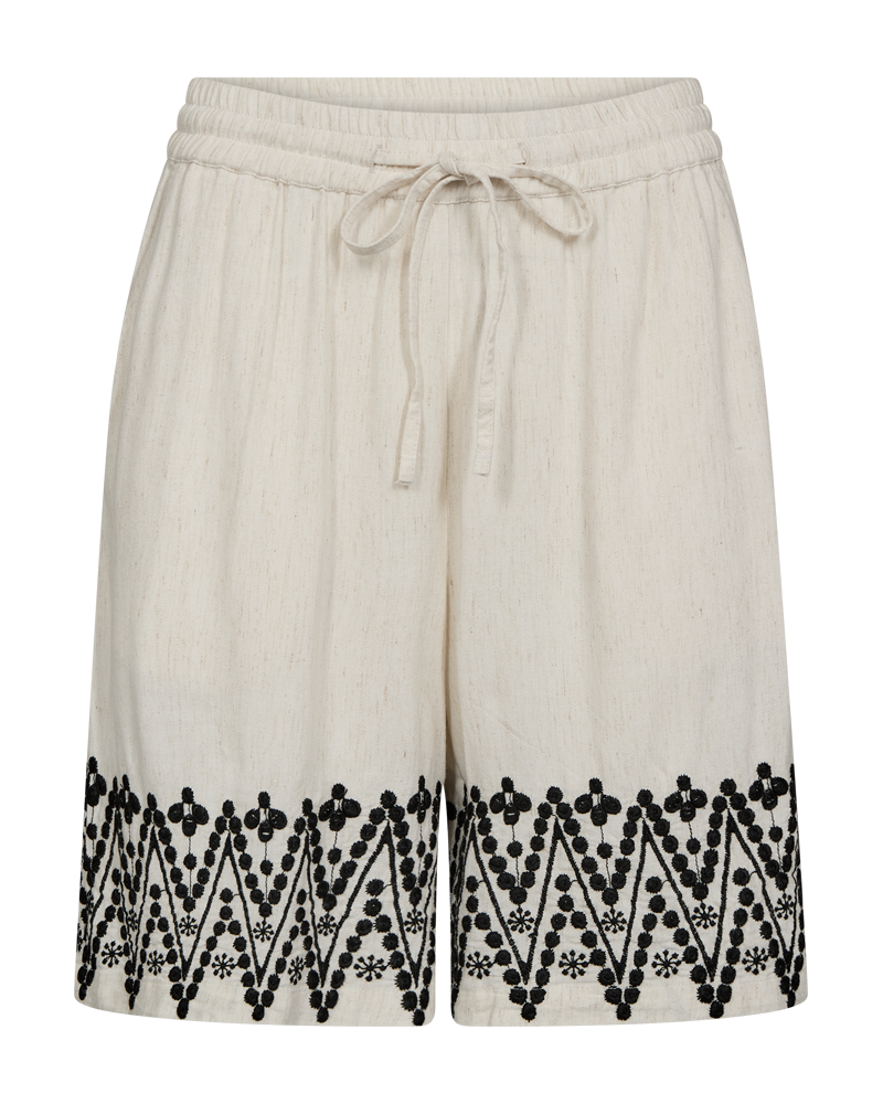 FQLINUS - Shorts met borduurdetails - Beige