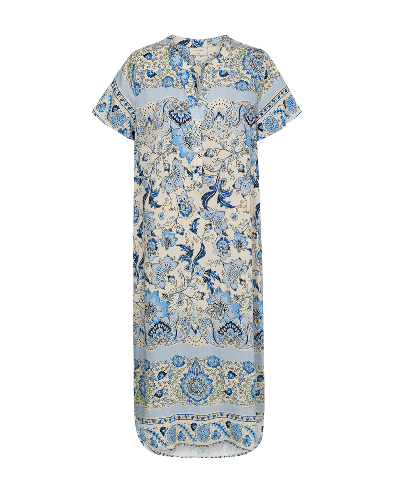 FQLISA - DRESS WITH PRINT - BLUE