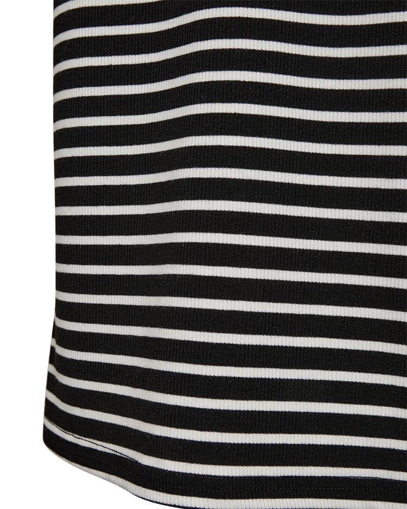 FQZIA - STRIPED SKIRT - BLACK AND WHITE