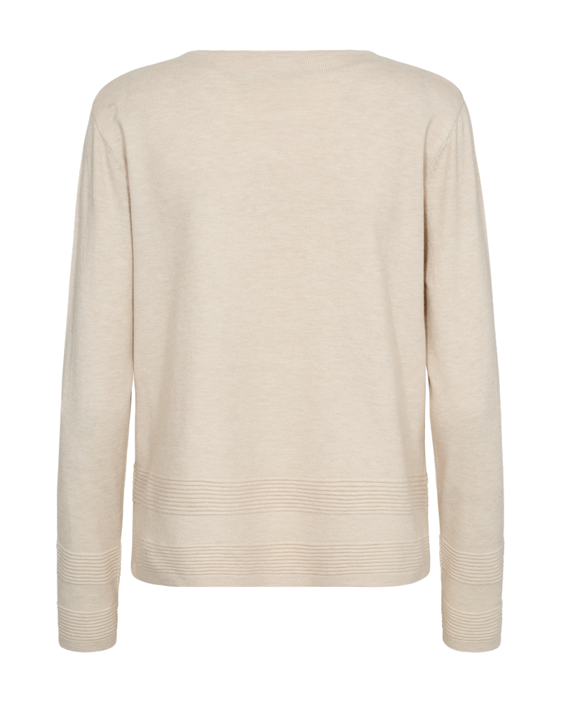 FQFLOW - FINE-KNITTED PULLOVER - BEIGE