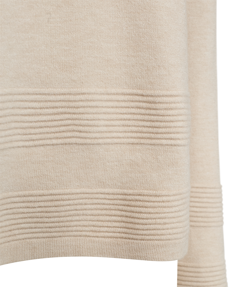 FQFLOW - FINE-KNITTED PULLOVER - BEIGE