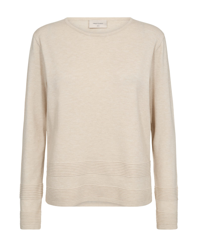 FQFLOW - FINE-KNITTED PULLOVER - BEIGE