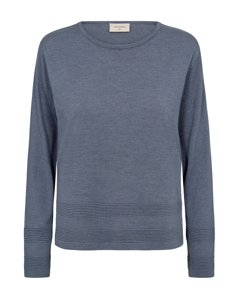 FQFLOW - FINE-KNITTED PULLOVER - BLUE