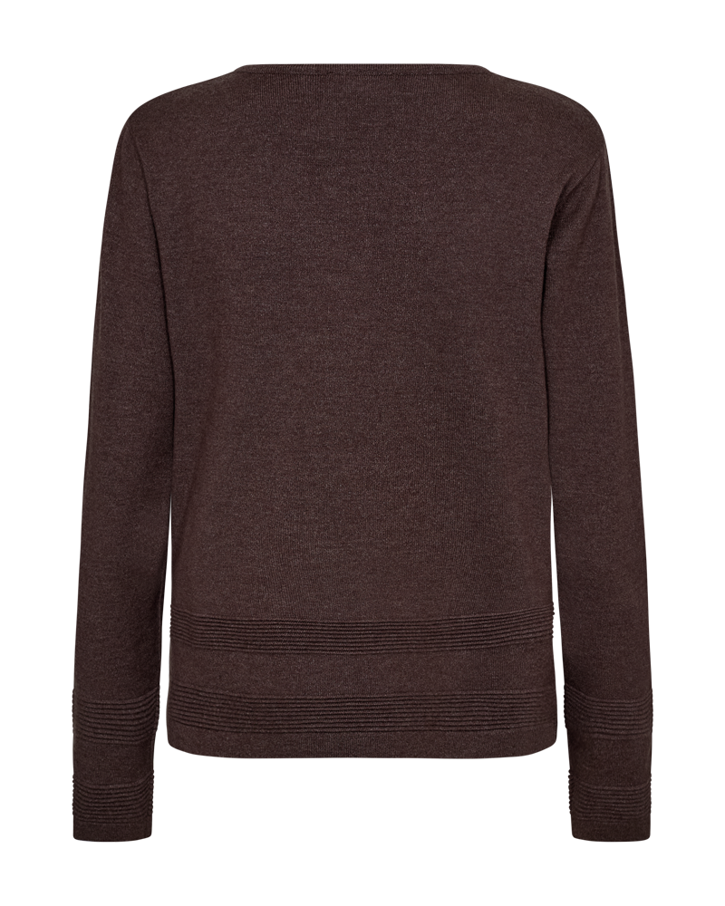 FQFLOW - FINE-KNITTED PULLOVER - BROWN