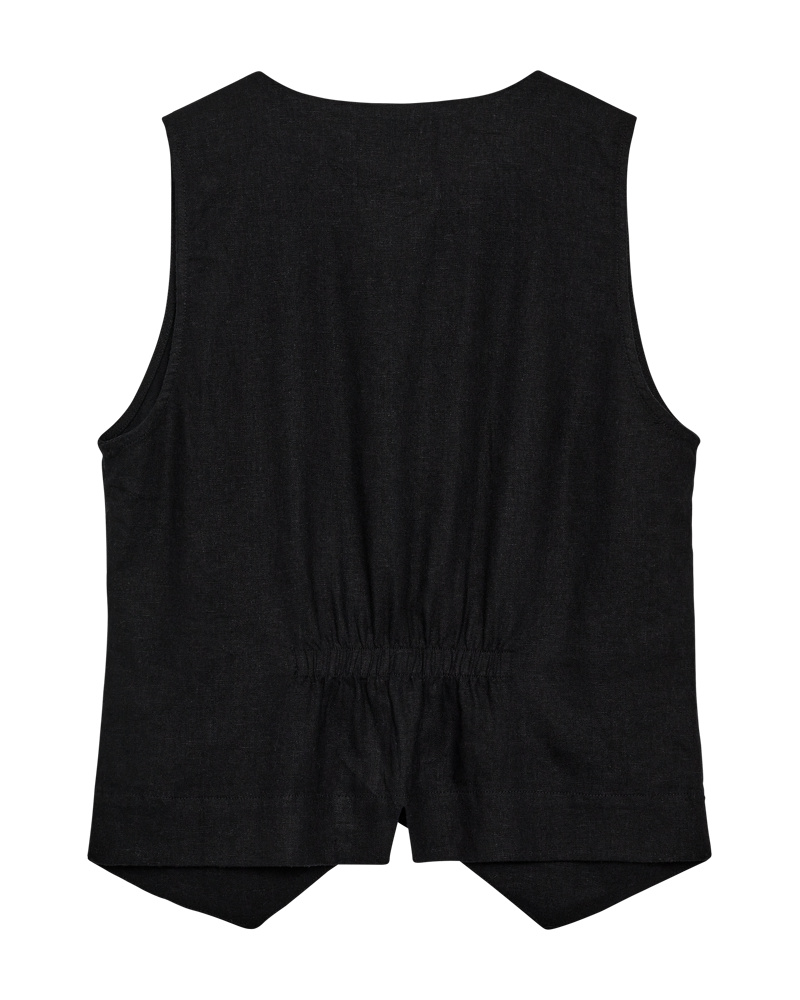 FQLAVA - WAISTCOAT - BLACK