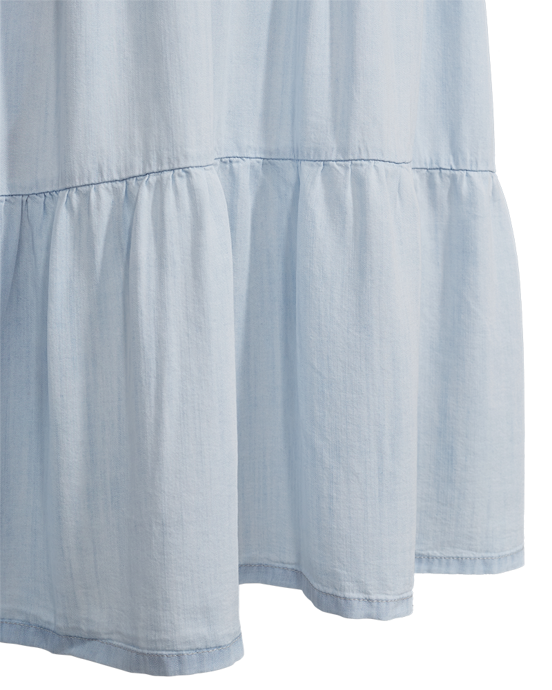 FQRENNA - DRESS WITH DENIM LOOK - BLUE