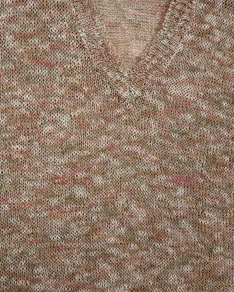 FQBALTER - KNITTED WAISTCOAT - GREEN