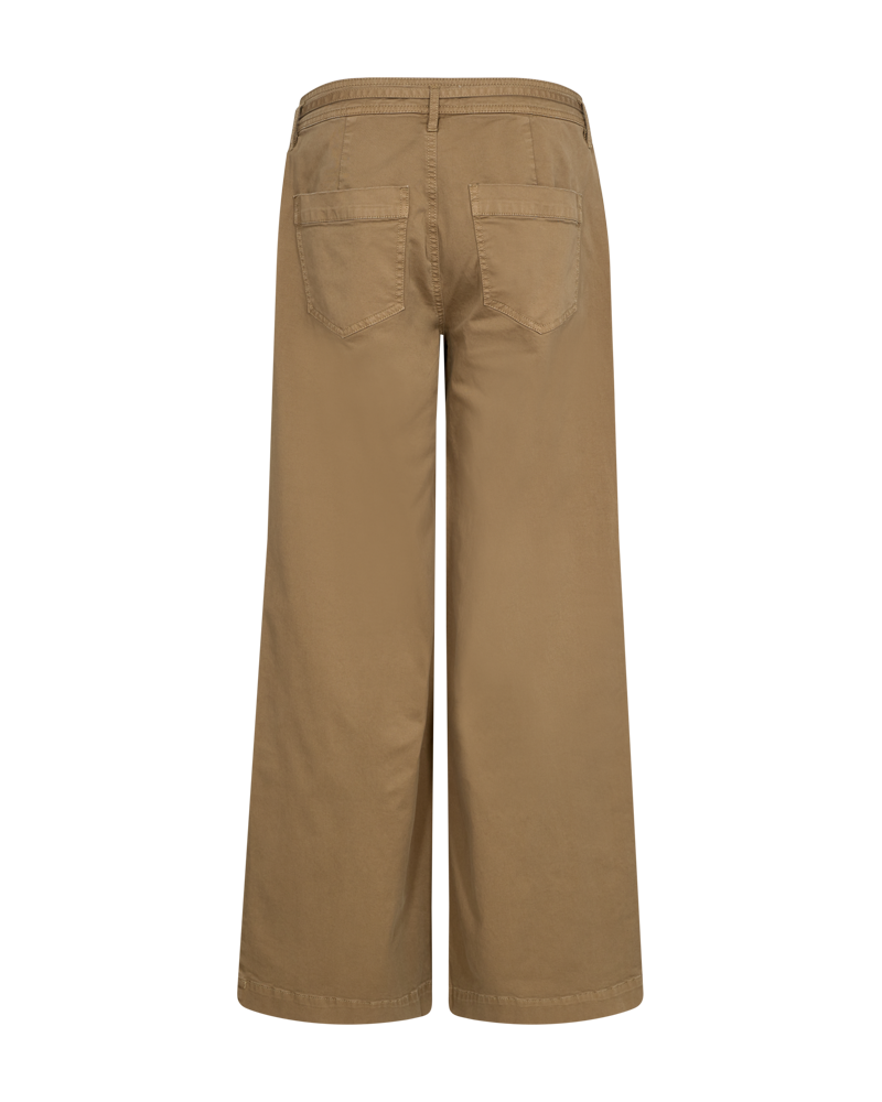 FQINGA - PANTS WITH TIES - BROWN