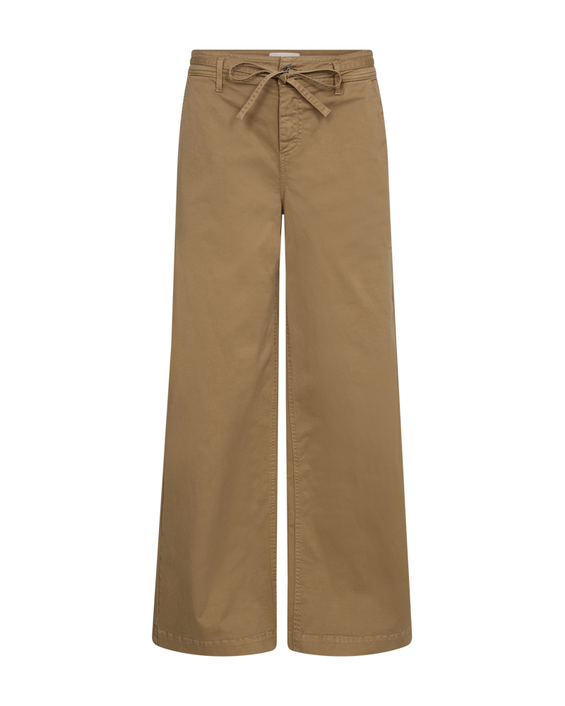 FQINGA - PANTS WITH TIES - BROWN