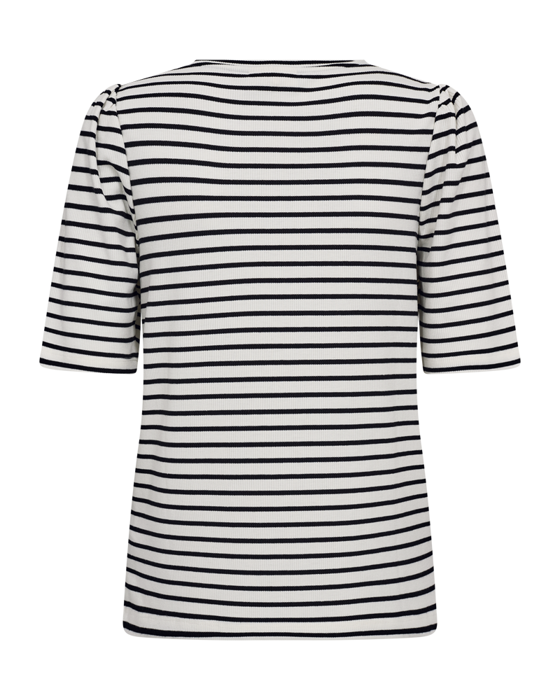 Fqeloisel - gestreepte t -shirt - wit en zwart