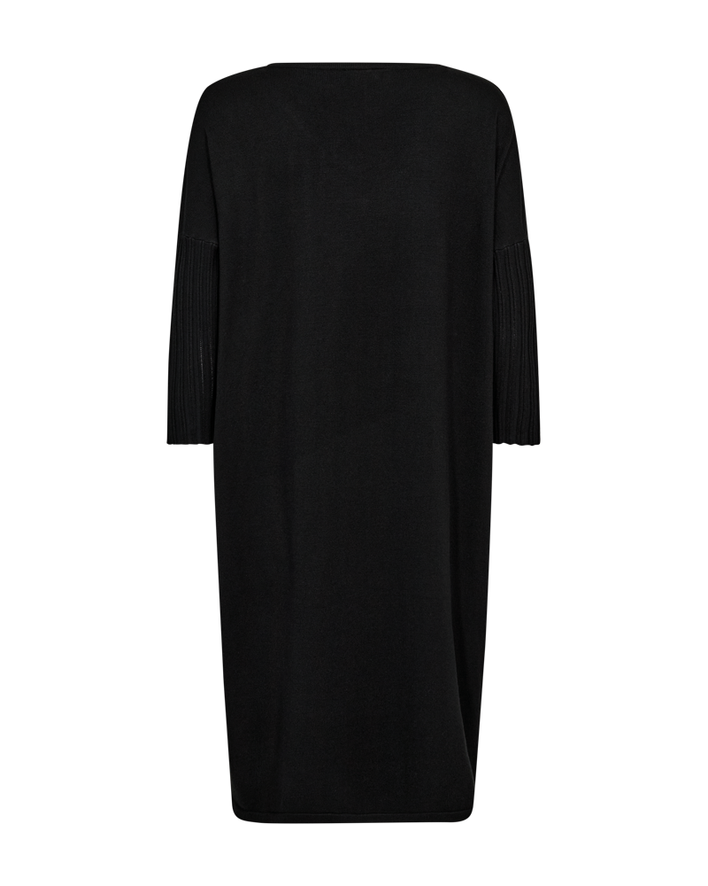 FQJone - Fine -Breaked Dress - Zwart