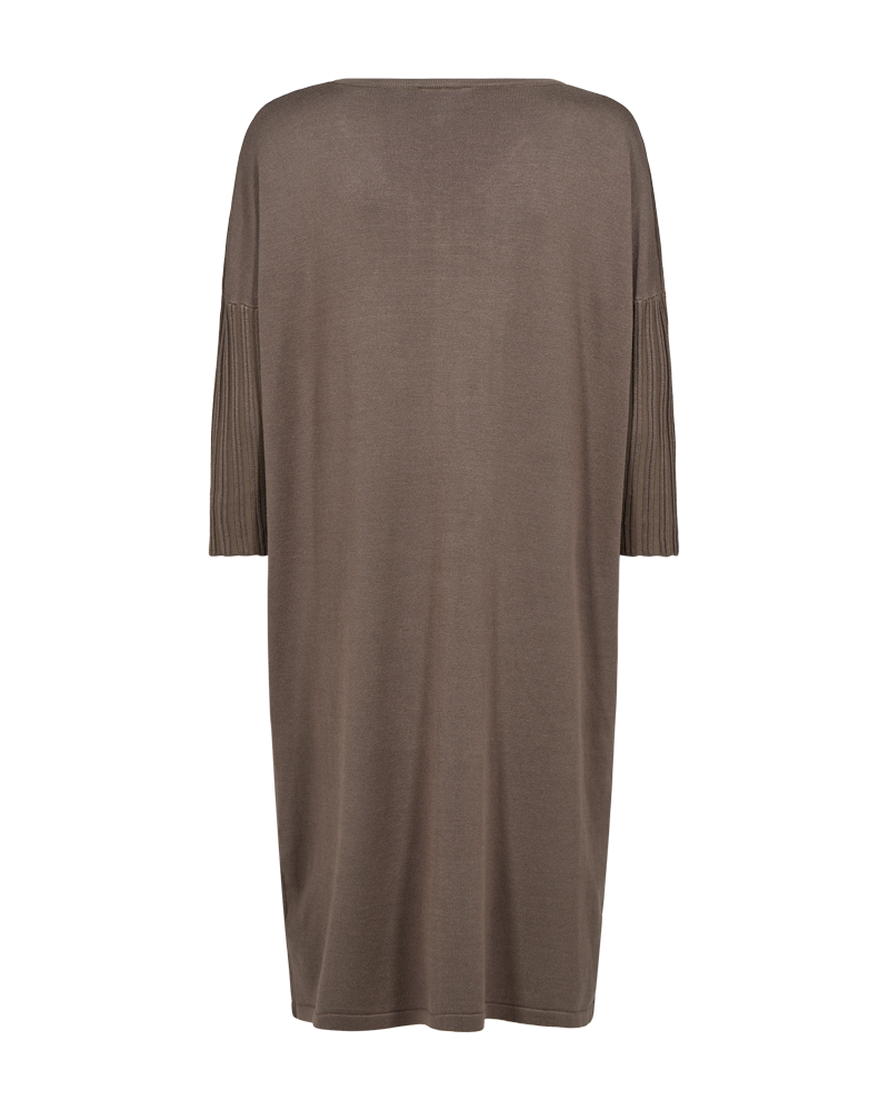 FQJone - Fine -Breaked Dress - Brown