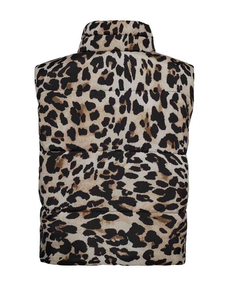 FQJoyco - Wadded Waistcoat - Leopard