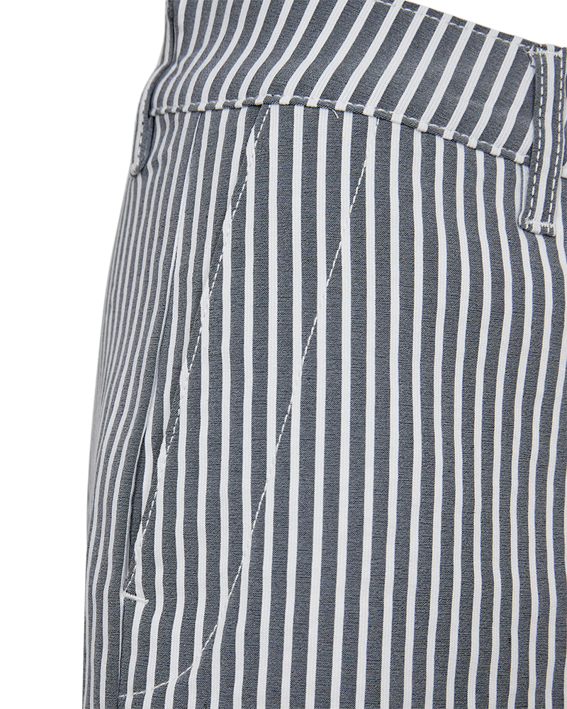 FQrex - gestreepte shorts - blauw en wit
