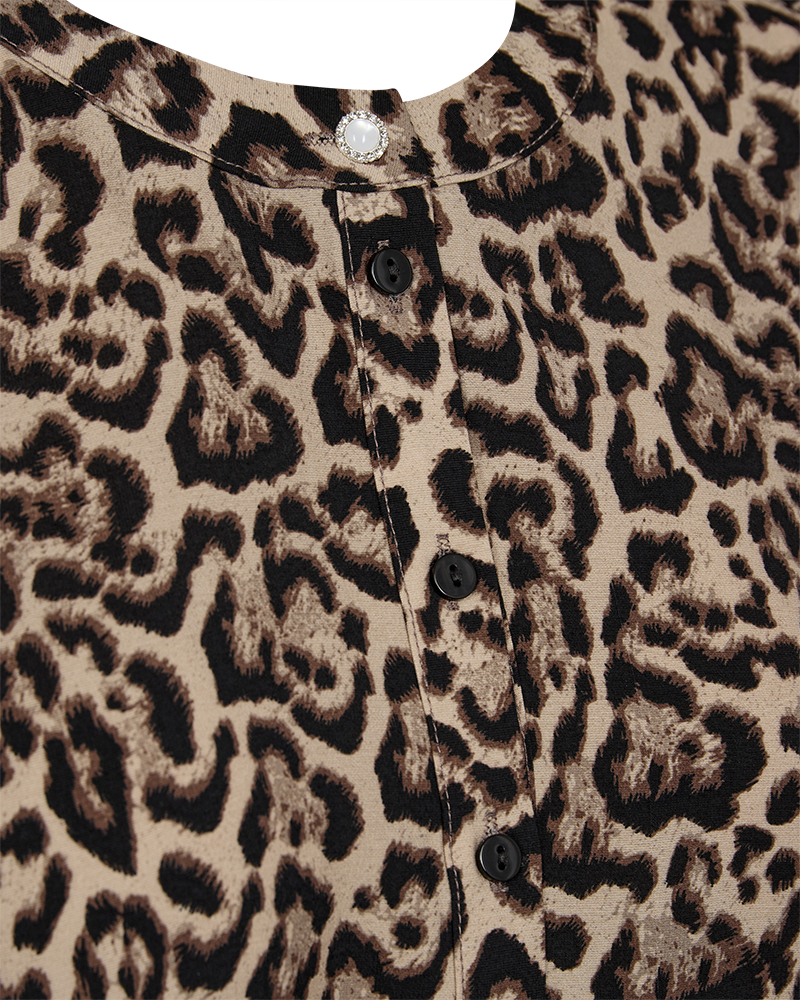 FQABY - DRESS - BLACK AND BEIGE