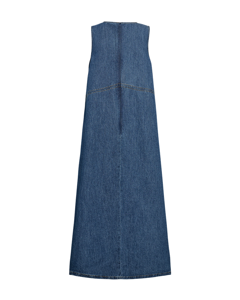 FQLIKEA - Lange denimjurk - blauw