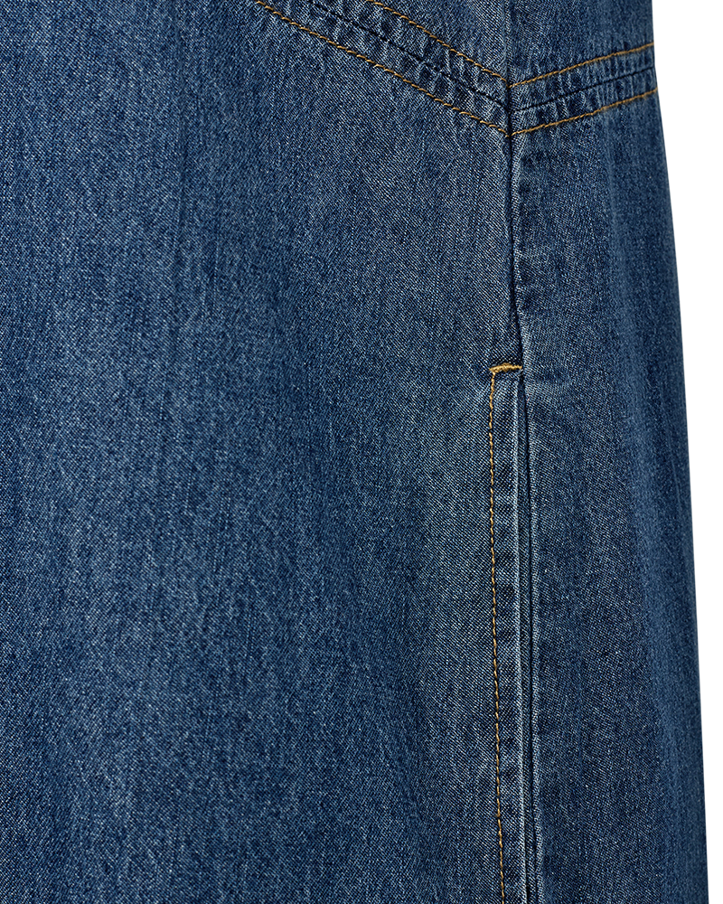 FQLIKEA - Lange denimjurk - blauw