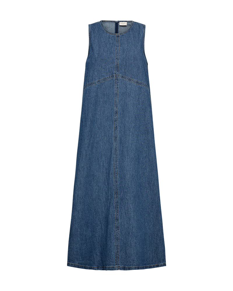 FQLIKEA - Lange denimjurk - blauw