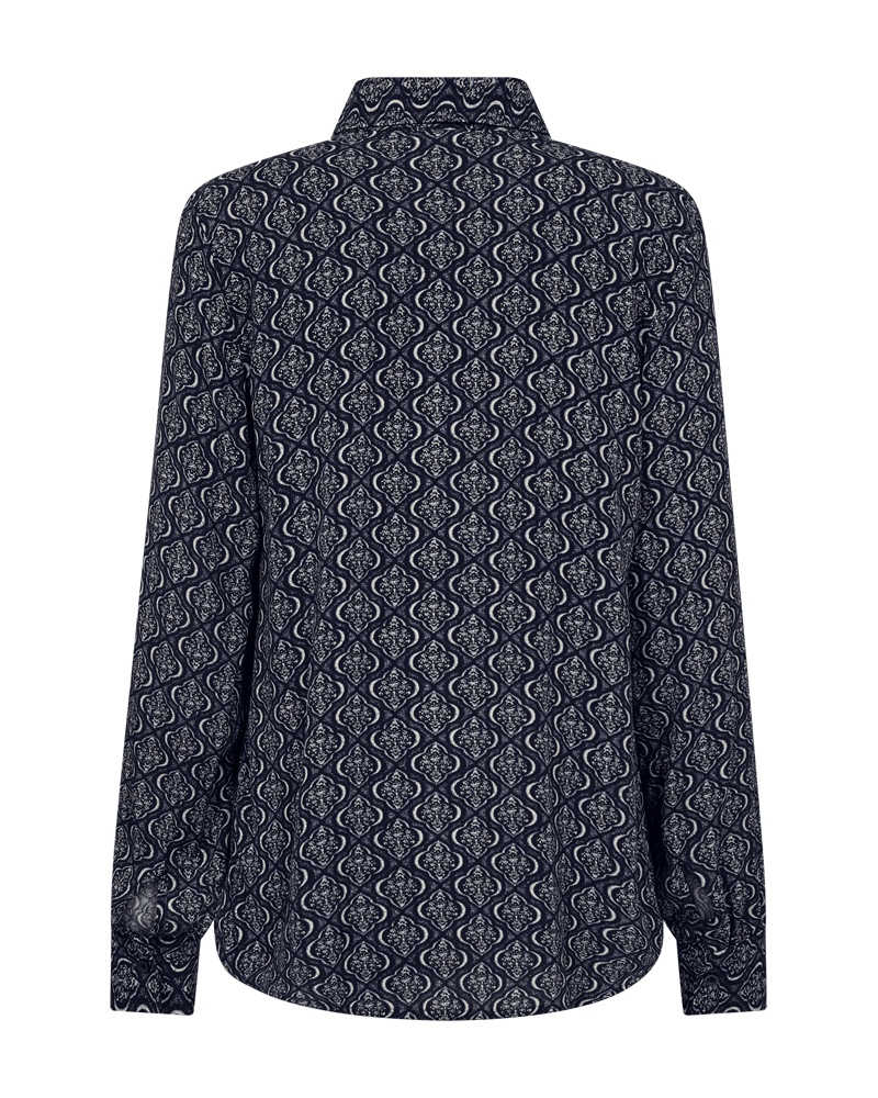 Fqlovy - shirt - blauw en beige