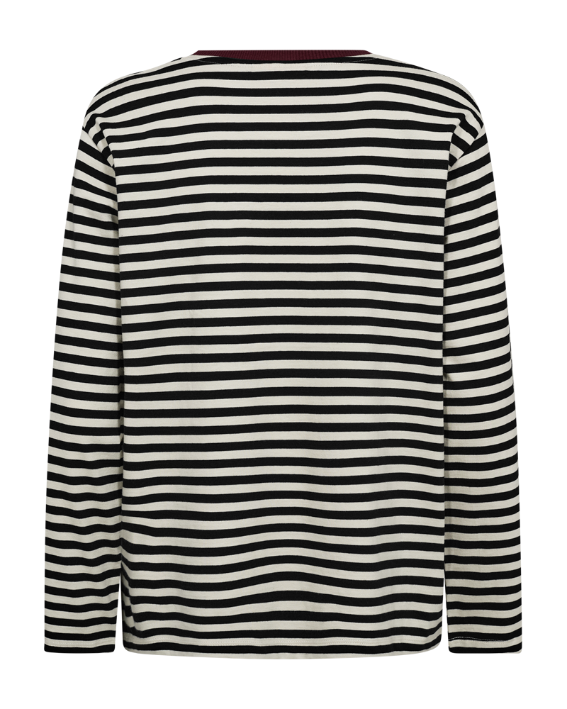 FQJEMMA - T -shirt met lange mouwen - zwart