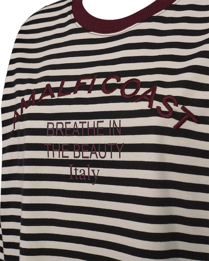 FQJEMMA - T -shirt met lange mouwen - zwart