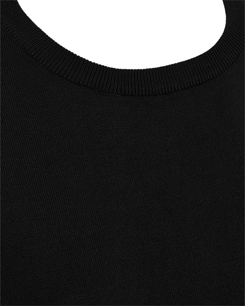 FQCONNY - FINE-KNITTED PULLOVER - BLACK