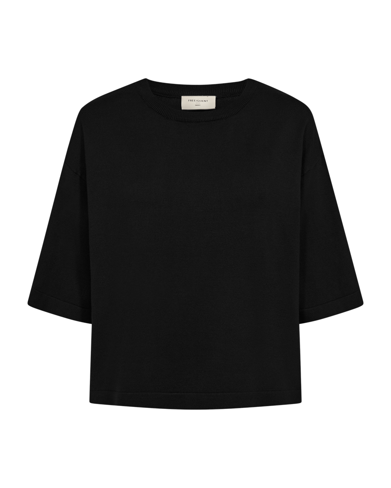 FQCONNY - FINE-KNITTED PULLOVER - BLACK