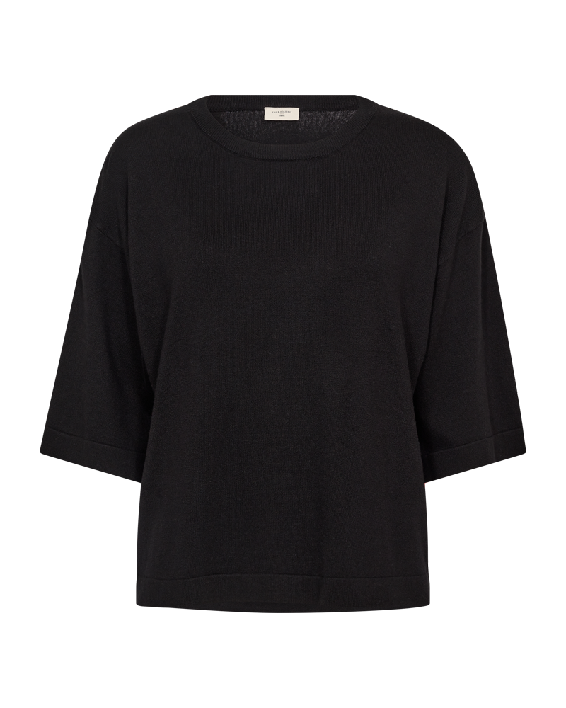 FQCONNY - FINE-KNITTED PULLOVER - BLACK