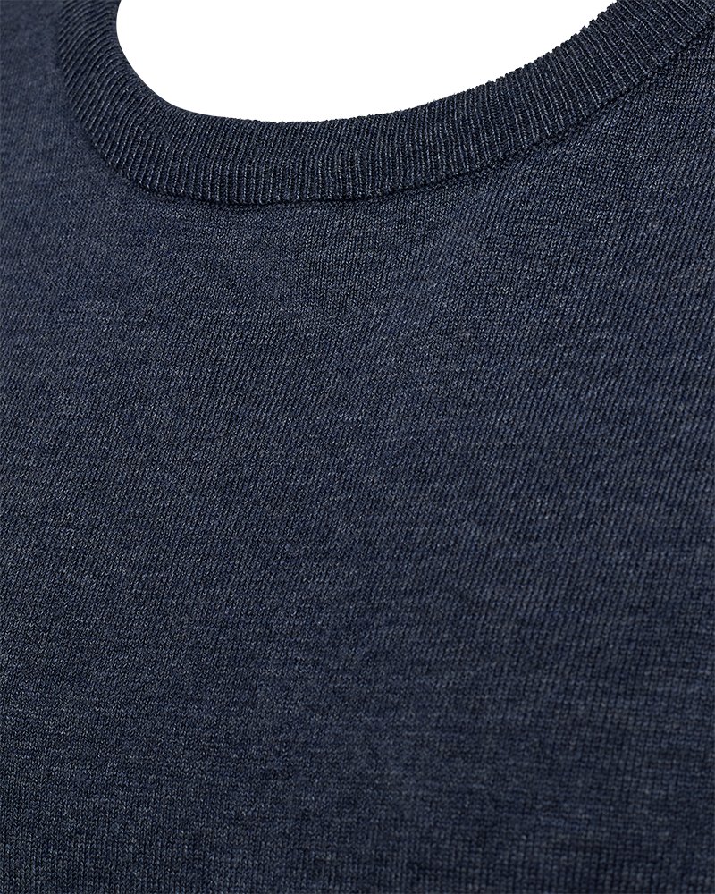 FQCONNY - FINE-KNITTED PULLOVER - BLUE