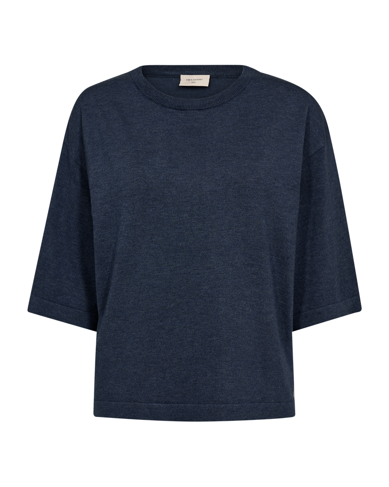 FQCONNY - FINE-KNITTED PULLOVER - BLUE
