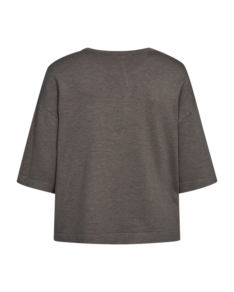 FQCONNY - FINE-KNITTED PULLOVER - BROWN