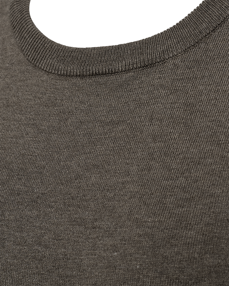 FQCONNY - FINE-KNITTED PULLOVER - BROWN