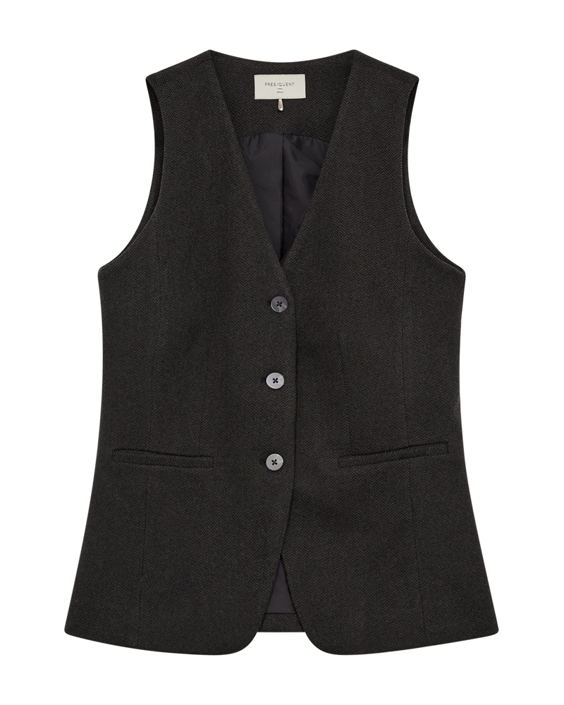 FQSILLEN - WAISTCOAT - BLACK AND GREY