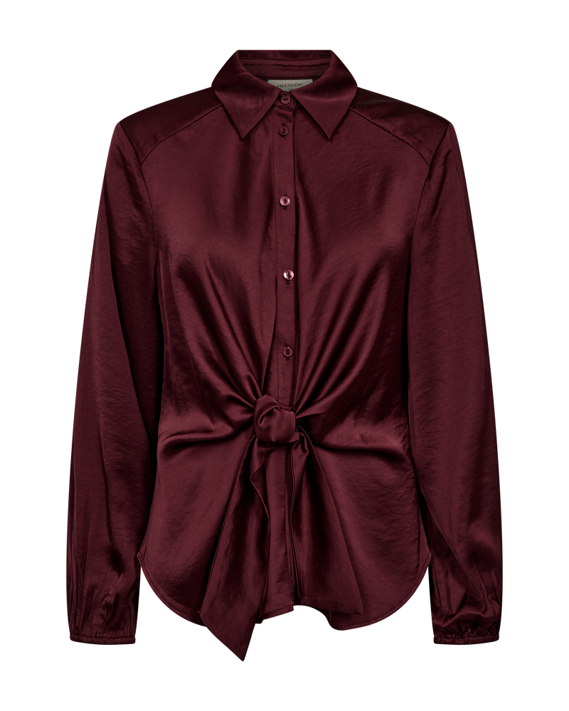 FQDOVE - Blouse met geknoopte details - Bordeaux