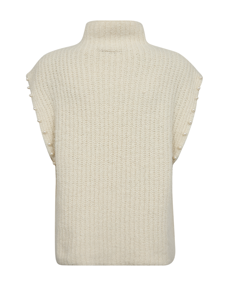 FqgrSlulu - high -nekke vest - beige