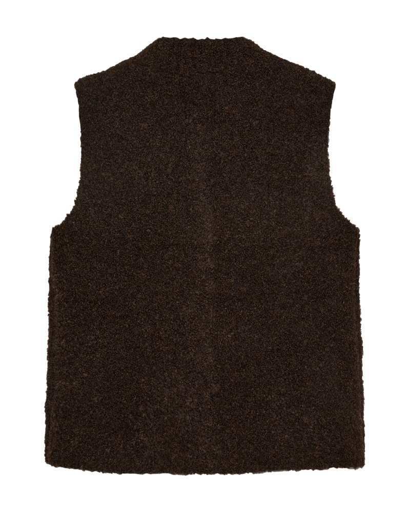FQJUMP - WAISTCOAT - DARK BROWN
