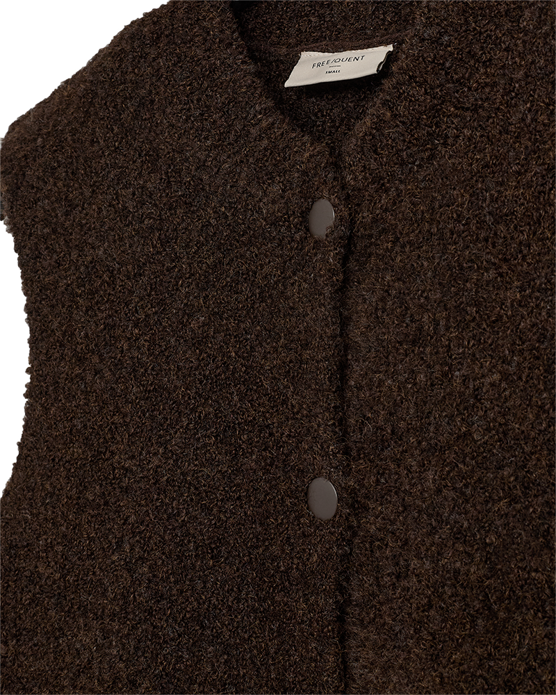FQJUMP - WAISTCOAT - DARK BROWN
