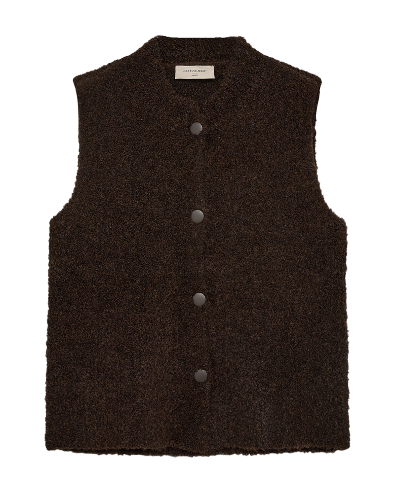 FQJUMP - WAISTCOAT - DARK BROWN