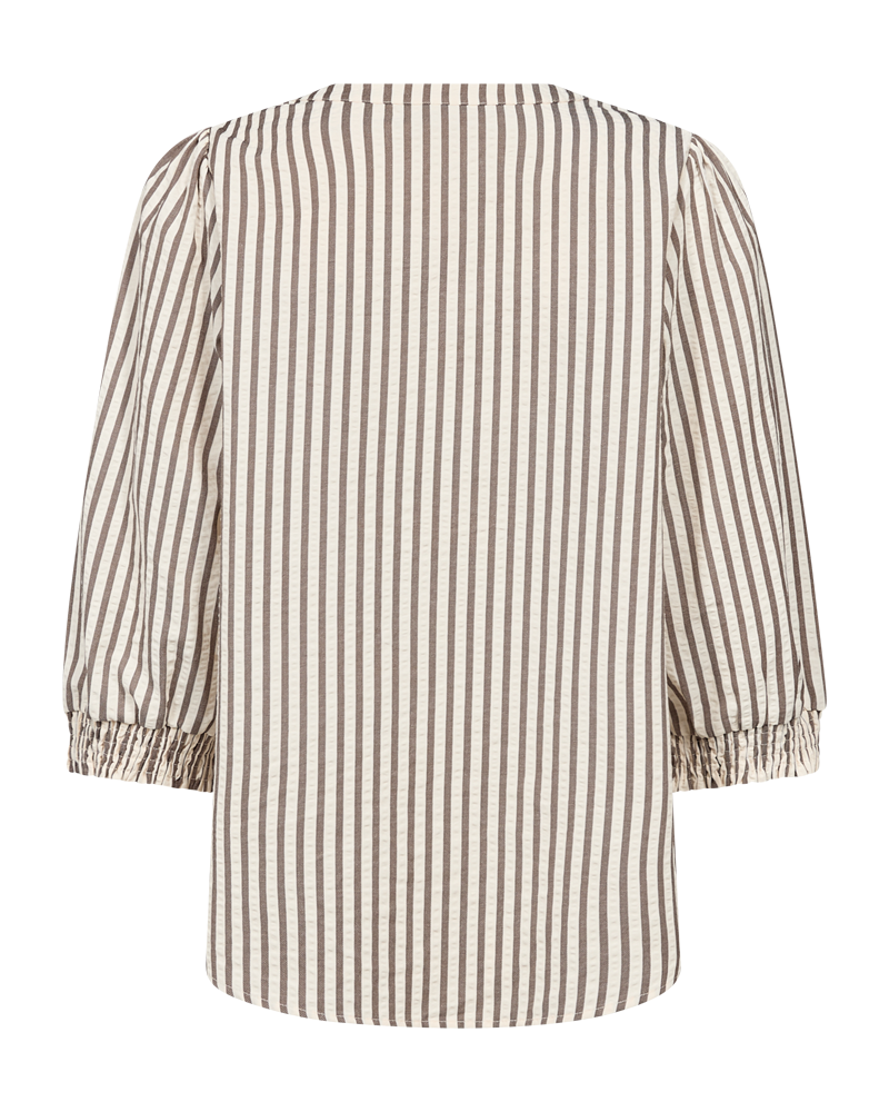 FQABY - SHIRT - WHITE AND BROWN