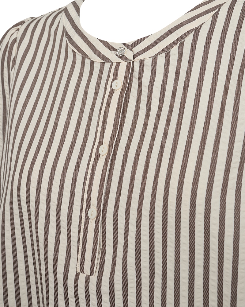 FQABY - DRESS - WHITE AND BROWN