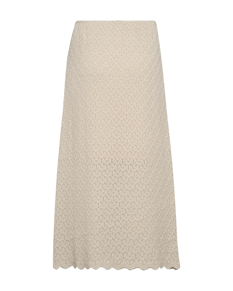 FQRIGGA - SKIRT WITH LACES - BEIGE