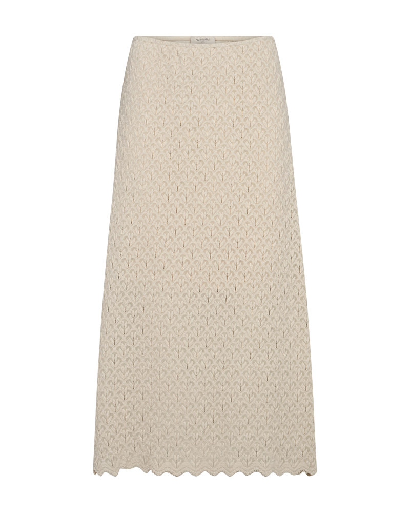 FQRIGGA - SKIRT WITH LACES - BEIGE