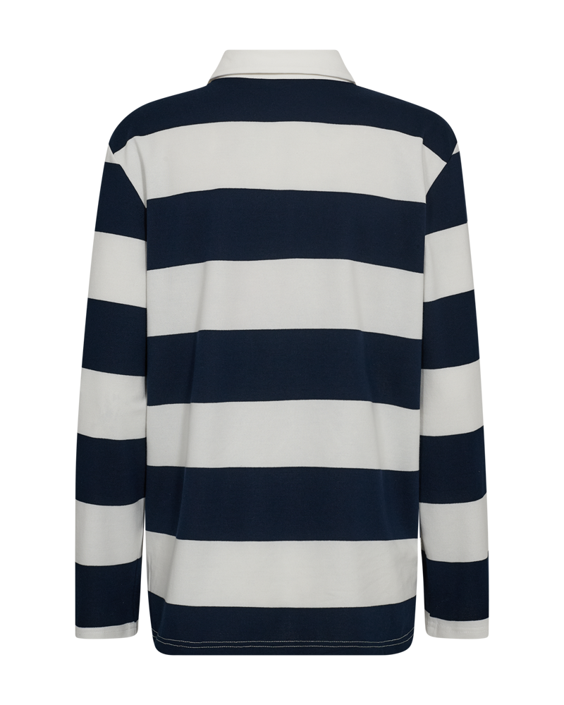 FQNILLA - POLOSHIRT - BLUE OG WHITE