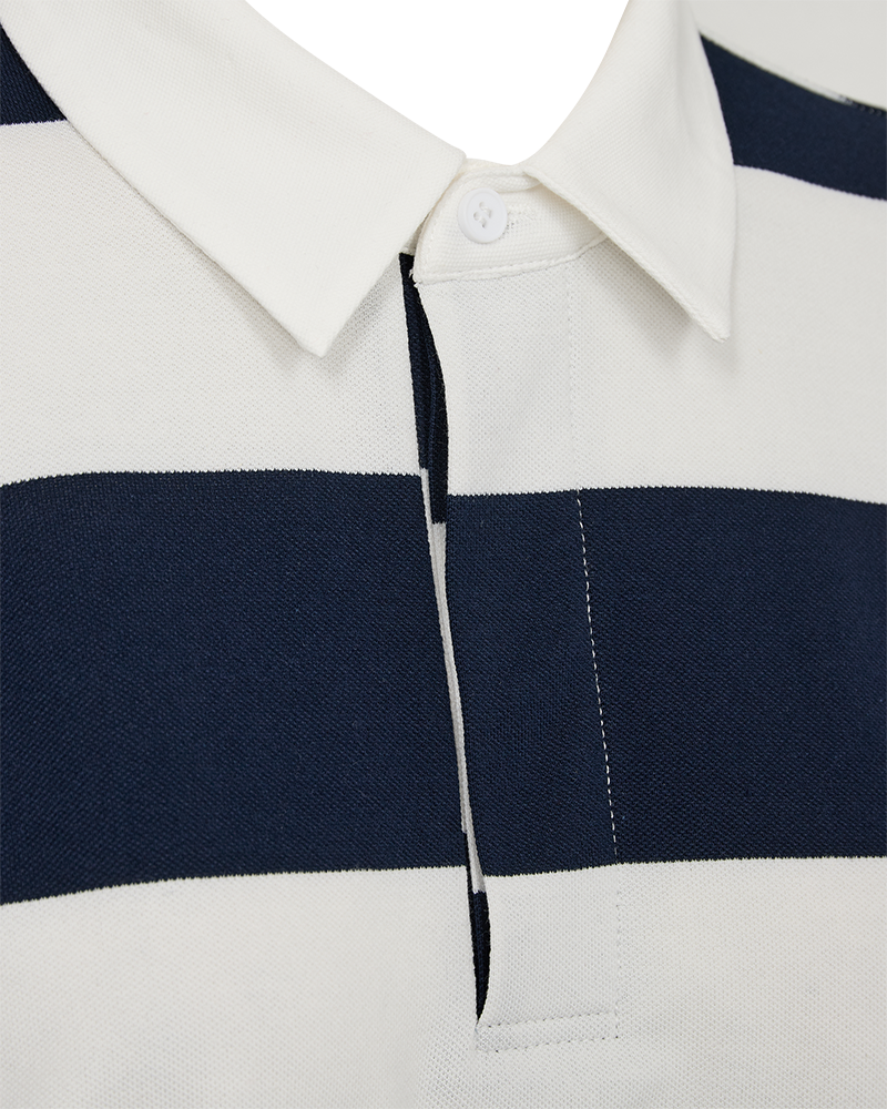FQNILLA - POLOSHIRT - BLUE OG WHITE